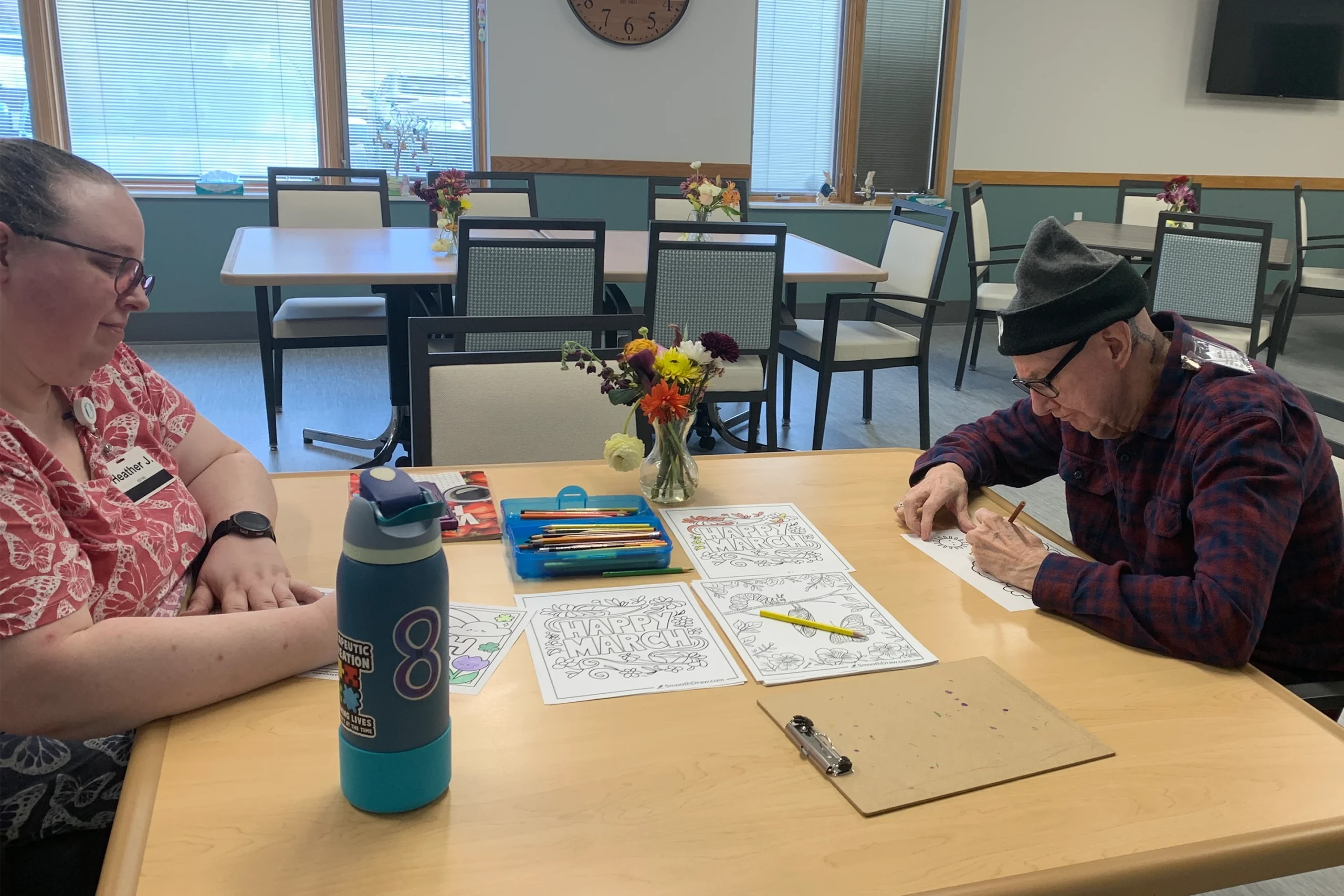 Engaging in social activities for seniors near me in Minneapolis, Minnesota.